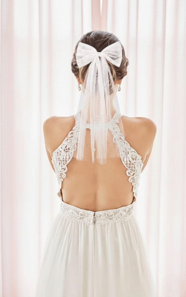 sposa con capelli corti