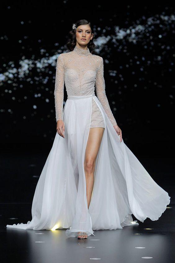 acconciature sposa 2020 abito da sposa pronovias