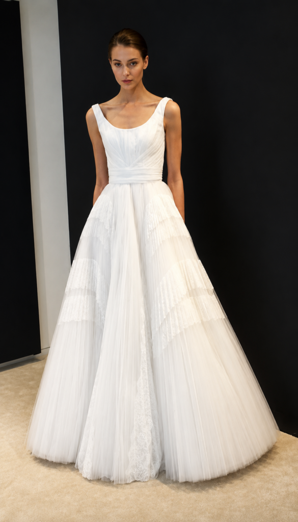 abito sposa plissè